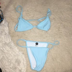 Blue bikini